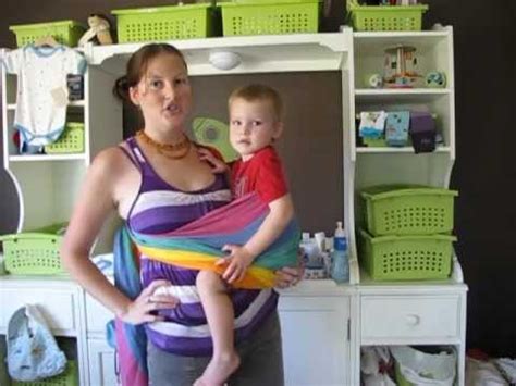 You can use this ring sling from the time your baby is born until toddler age. PAXbaby Ring Sling Instructions with a Toddler - YouTube