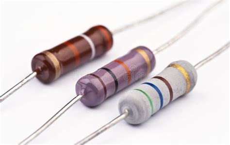 Group Of New Electronic Resistors Stock Image Image Of Semiconductor