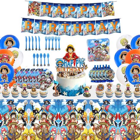 Buy Liyang Set Of 130pcs One Piece Birthday Party Supplies And