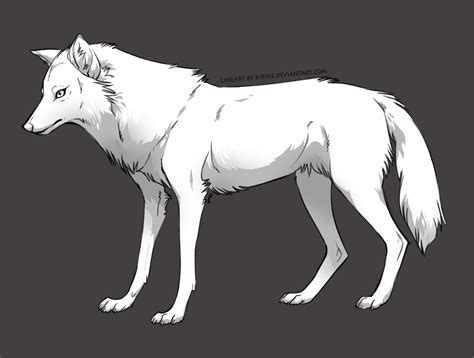 Wolf Lineart Ms Paint