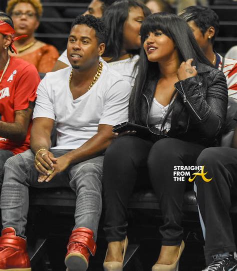 Bood Up Bobby V And Jhonni Blaze Spotted At Atlanta Dream Game