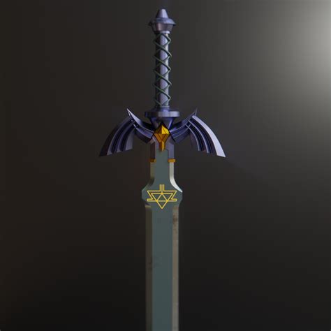 master sword zelda 3d turbosquid 1839739