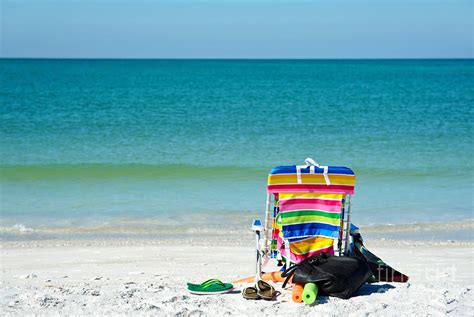 Bright Colored Beach Chair Photograph By Mark Winfrey