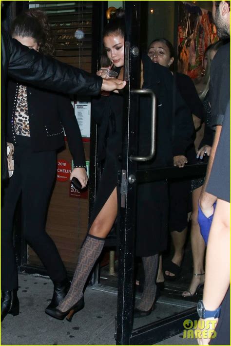Selena Gomez Wears Knee High Boots At Dinner In New York Photo 4142062