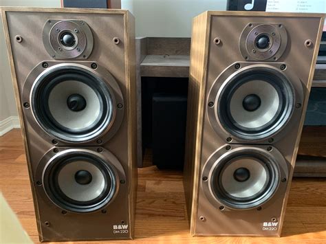 Bandw Dm220 Floor Standing Speakers 3 Way For Sale Canuck Audio Mart