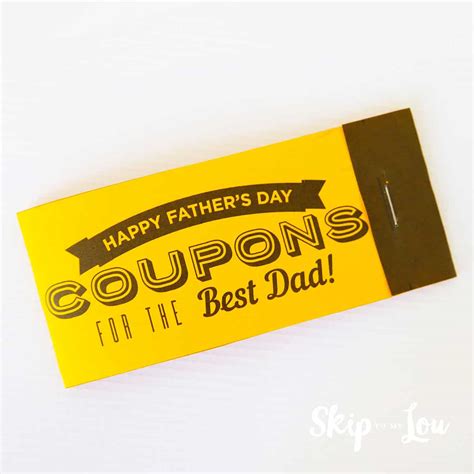 Fathers Day Coupons Free Printable Skip To My Lou