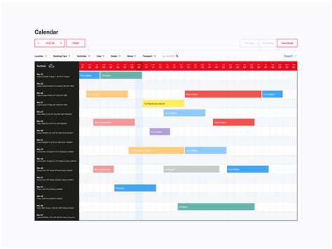 Booking Calendar Task Tracking By Lucas Woolf On Dribbble