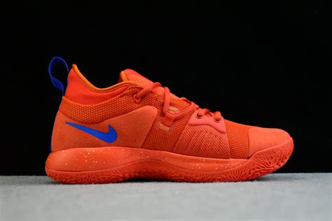 Nike Pg 2 Team Orangesignal Blue Mens Basketball Shoes