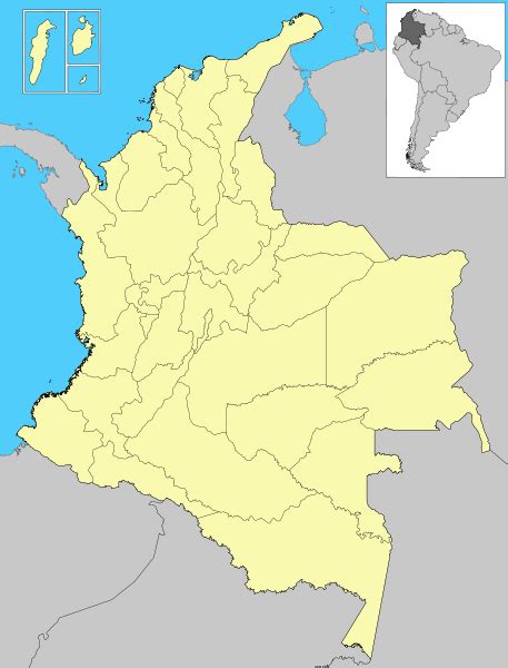 Mapa Fisico De Colombia Para Colorear Imagui