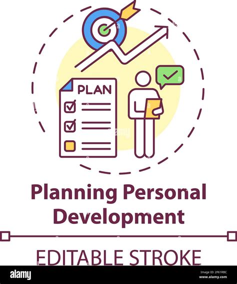 Planning Personal Development Concept Icon Stock Vector Image And Art Alamy