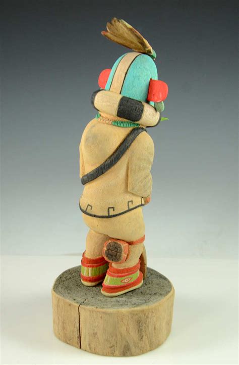 Blue Kokopelli Kachina By Hopi Artist Ted Pavatea Hopi Kachina