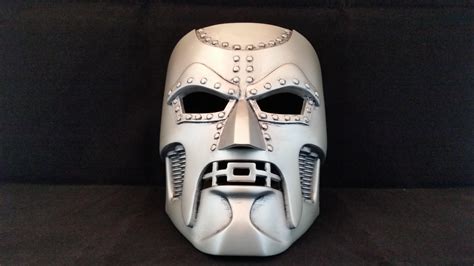 Dr Doom Mask Thingiverse Weathered With Black Shoe Polish R3dprinting
