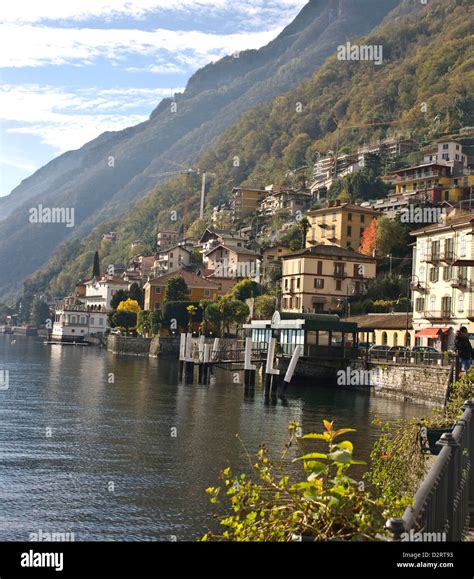 Village Of Argegno Lake Como Lombardy Italy Europe Stock Photo Alamy