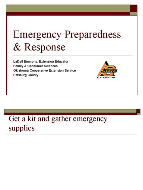 Emergency Preparedness Response Powerpointppt Emergency Management