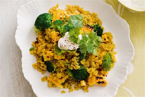 Spiced Quinoa Pilaf With Corn And Broccoli Recipe Cart