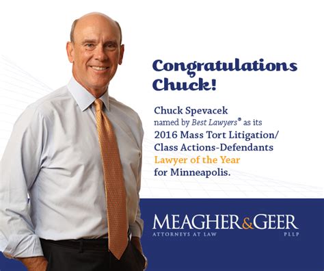 Meagher & Geer, P.L.L.P. | News Chuck Spevacek Named Lawyer of the Year