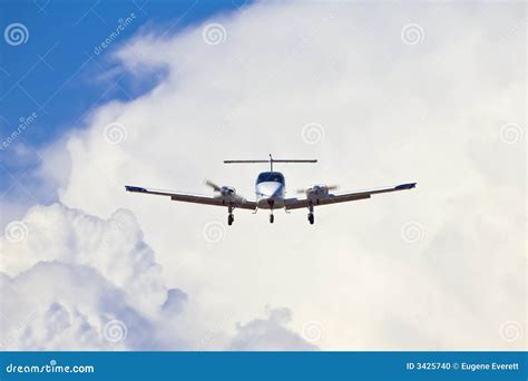 Airplane Landing Approach Stock Photo Image Of Airport 3425740