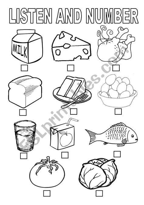 Food And Drinks Listening Practice Esl Worksheet By Sabichao