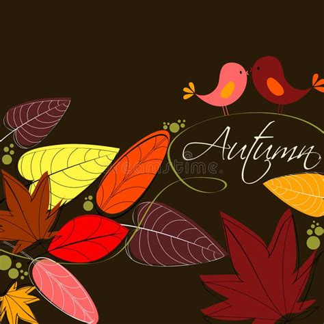 Cute Autumn Illustration Stock Vector Illustration Of Copy 15946844
