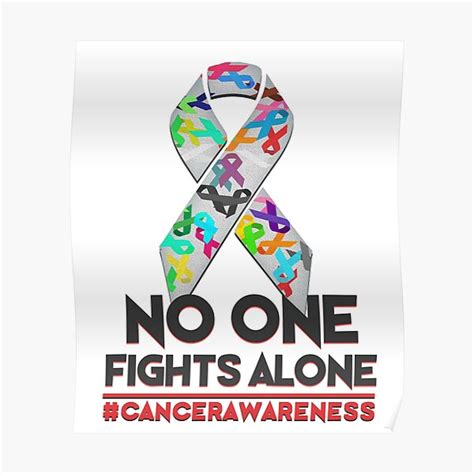 All Cancer Awareness Poster For Sale By Trendynoveltees Redbubble