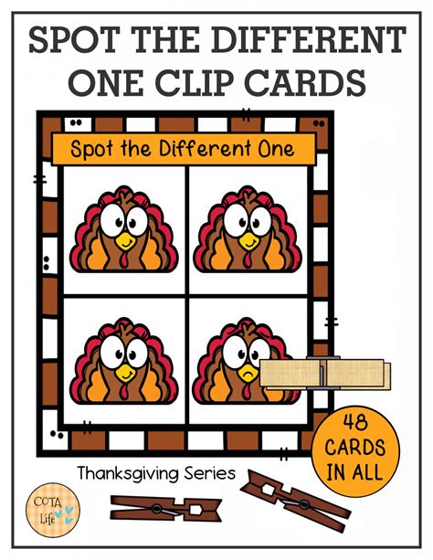 Thanksgiving Spot The Difference Printable
