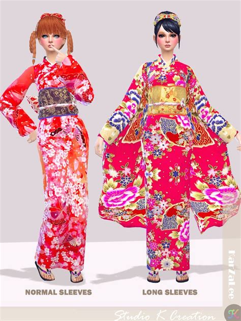 Japanese Kimono Ts4adultfullbody Ts4baccdragon Sims 4 Sims