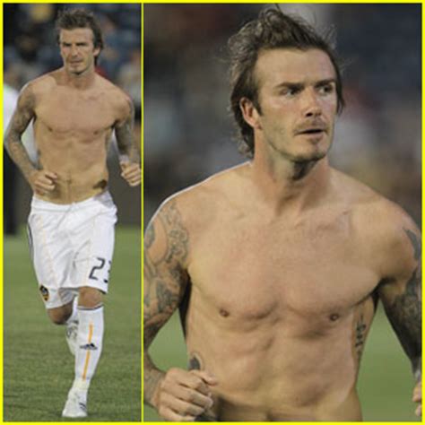 David Beckham Shirtless After Newcastle Jets Loss David Beckham Shirtless Just Jared