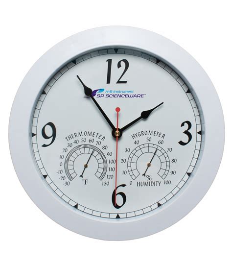 Sp Bel Art Sp Bel Art H B Durac Thermometer Hygrometer Round Clock