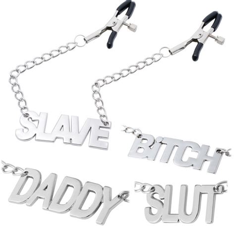 Jual Nipple Clamp American Bondages Bdsm50 Tag Daddy Slave Slut