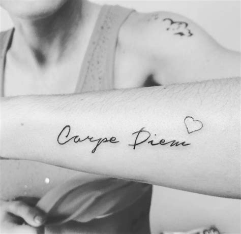 50 Nice Carpe Diem Tattoos In Beautiful Fonts 2018 Page 4 Of 5