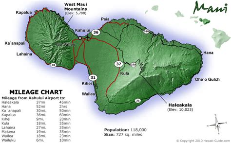 Maps Of Maui Hawaii