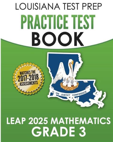 Louisiana Test Prep Practice Test Book Leap 2025 Mathematics Grade 3