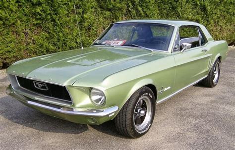 Lime Gold 1968 Ford Mustang