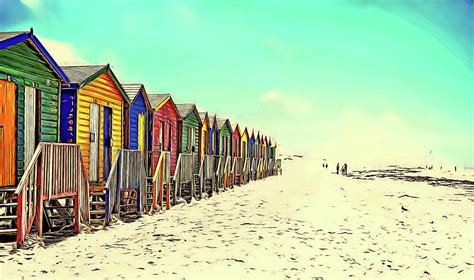 Colorful Beach Huts Your Own Special Little Place Photograph By Connie