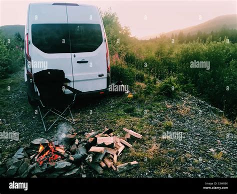 Wild Camping In Galloway Forest Park Scotland Stock Photo Alamy