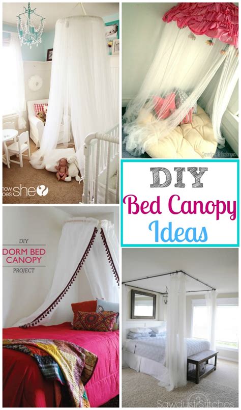 Diy bed canopy tutorial #diy #bed #curtains #diybedcurtains diy bed canopy tutorial, use drapery. A DIY Bed Canopy Round-Up - Design Dazzle