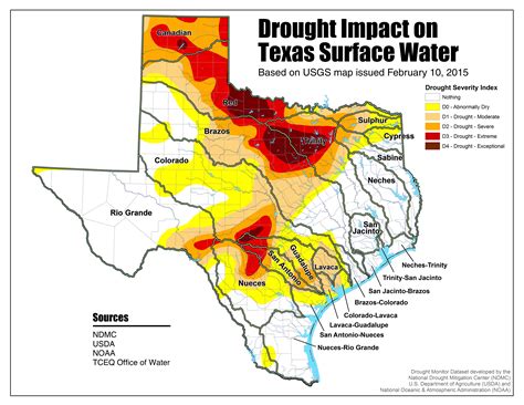 Current Drought Map Of Texas