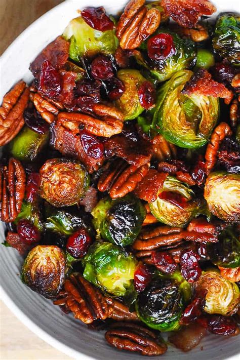(this is just a summary of the steps shown in the photos; Brussels Sprouts with Bacon, Pecans, and Cranberries - Our ...