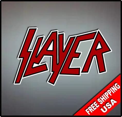 Slayer Vinyl Wall Logo Decal Sticker Heavy Metal Rock Band Various