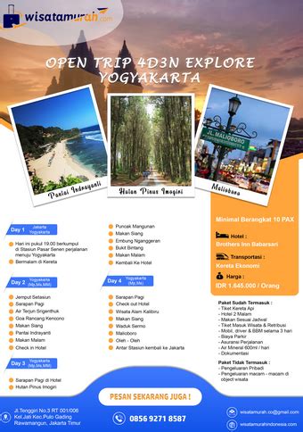 Cara Buat Brosur Paket Wisata Di Canva Tempat Wisata Indonesia