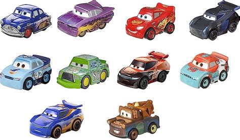 Cars Disney Pixar Cars Mini Véhicules Coffret 10 Petites Voitures