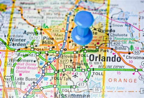 Orlando On A Map Stock Photo Download Image Now Istock