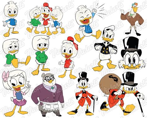 Scrooge Svg Ducktales Svg Donald Duck Svg Huey Dewey