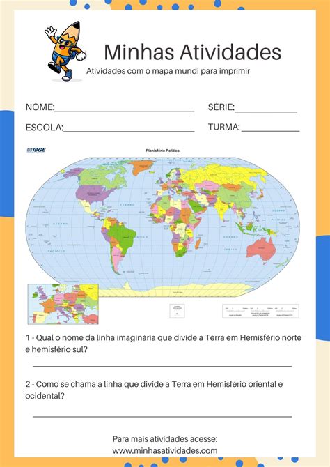 Atividades E Mapa Mundi Para Imprimir Conhecendo O Globo Mapa Mapa