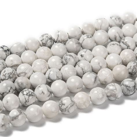 Cheap Strand White Round Natural Howlite Beads Strands Online Store