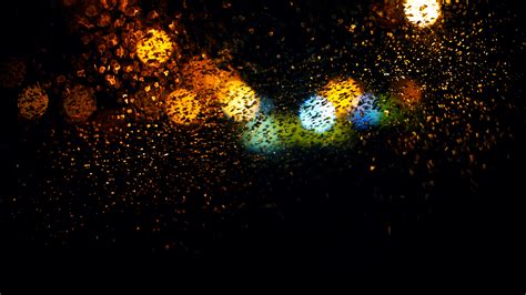 Wallpaper Id 157063 Abstract Rain Water Drops Lights Night