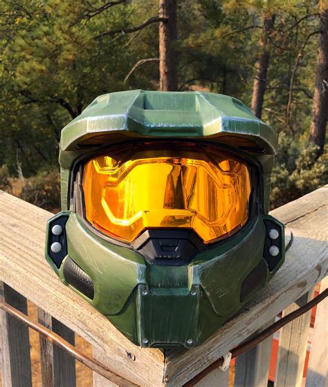 Halo Infinite Master Chief Wearable Helmet Full Size Spartan Etsy