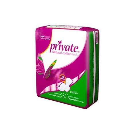 buy online private maxi pocket sanitary pads normal carton of 180 pcs in uae