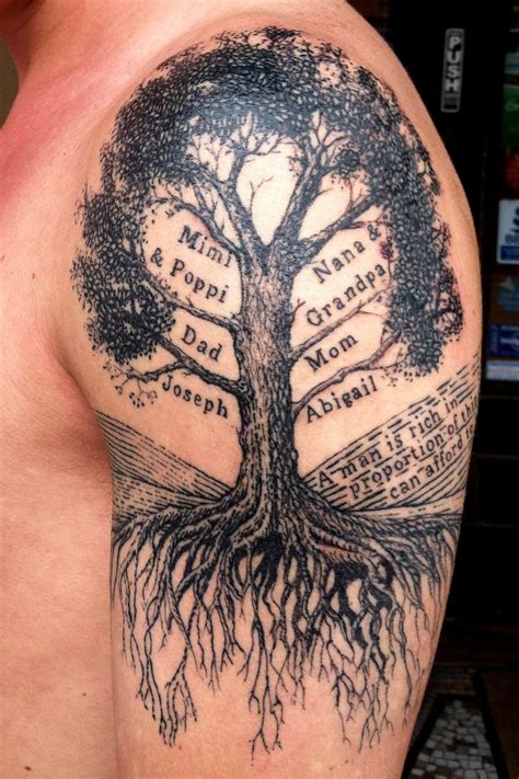 Brucius tattoo | Tree tattoo men, Family tattoos, Tree tattoo designs