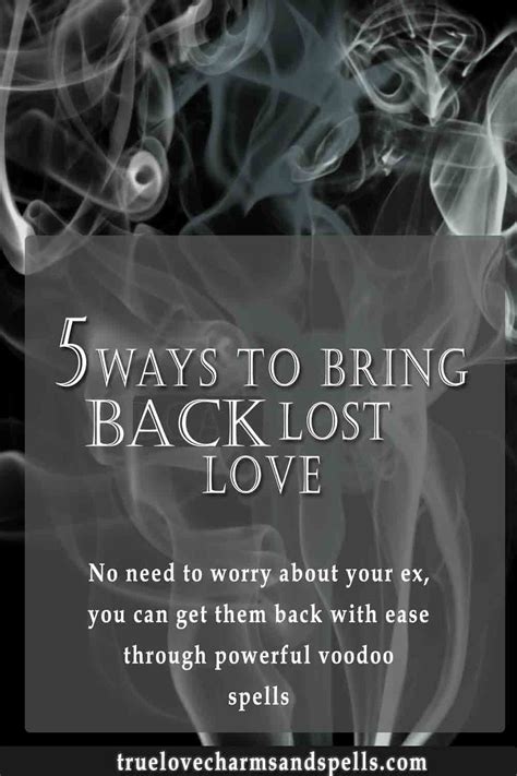 How To Bring Back Lost Love ~use Powerful Lost Love Spells That Work